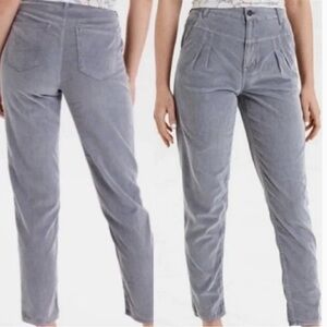 American Eagle Mom Jean Corduroy Pleated Gray Pants 00